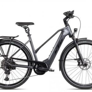 KTM Macina Style X Pro Trapez 2025 | steelgrey satin/black orange | 46 cm | E-Trekkingräder