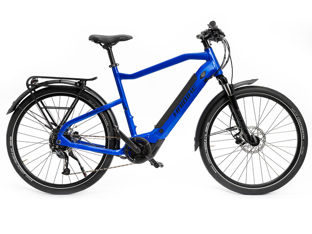 Haibike Trekking 4 High | Trekking E-Bike | 27,5" | 500Wh Yamaha PW-TE | blau Größe: 48 cm
