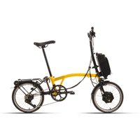 Brompton C-Line Electric Explore - Typ H - 16 Zoll 300Wh 12K Faltrad - Bumblebee Yellow