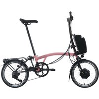 Brompton C-Line Electric Explore - Typ H - 16 Zoll 300Wh 12K Faltrad - Flamingo Pink