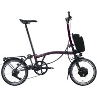 Brompton P-Line Electric Explore 12-speed - Typ H - 16 Zoll 300Wh 12K Faltrad - Amethyst Lacquer