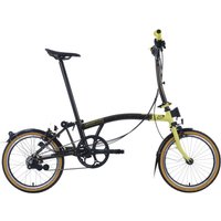 Brompton C-Line Explore - Tour de France - Typ M - 16Zoll 6K Faltrad - Black Lacquer - Leaders yellow