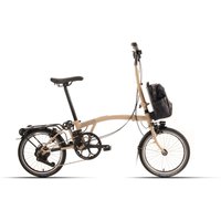 Brompton New C line Electric High - 16 Zoll 345Wh 4K Faltrad - Dune Sand