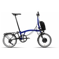 Brompton P-Line Electric Explore 12-speed - Typ H - 16 Zoll 300Wh 12K Faltrad - Bolt Blue Lacquer