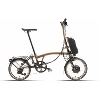 Brompton P-Line Electric Explore 12-speed - Typ H - 16 Zoll 300Wh 12K Faltrad - Bronze Sky