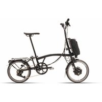 Brompton P-Line Electric Explore 12-speed - Typ H - 16 Zoll 300Wh 12K Faltrad - Midnight Black Metallic