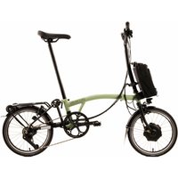 Brompton C-Line Electric Explore - Typ H - 16 Zoll 300Wh 12K Faltrad - Matcha Green
