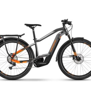 Haibike Trekking 10 High | Trekking E-Bike | 27,5" | 625Wh Bosch CX | anthrazit / orange Größe: 54 cm