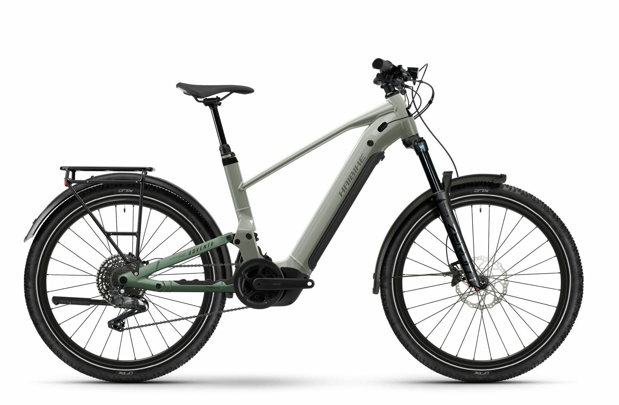 Haibike ADVENTR 4 grey/bamboo green matt/glänzend 27;5" 600 Wh Diamant