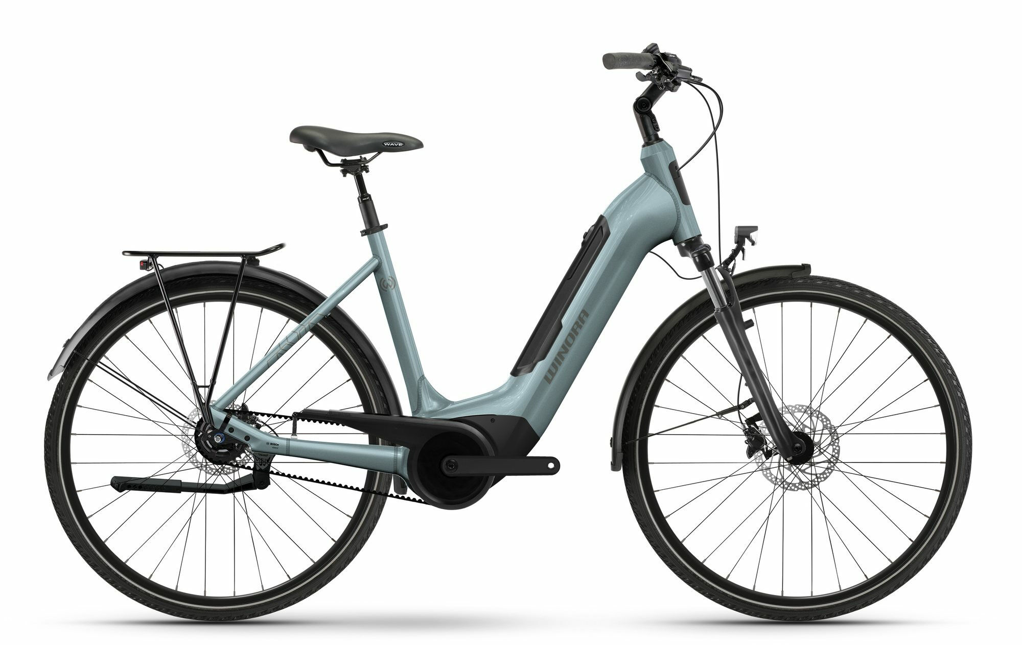 Winora TRIA R8 frosty blue glänzend 28" 500 Wh Wave
