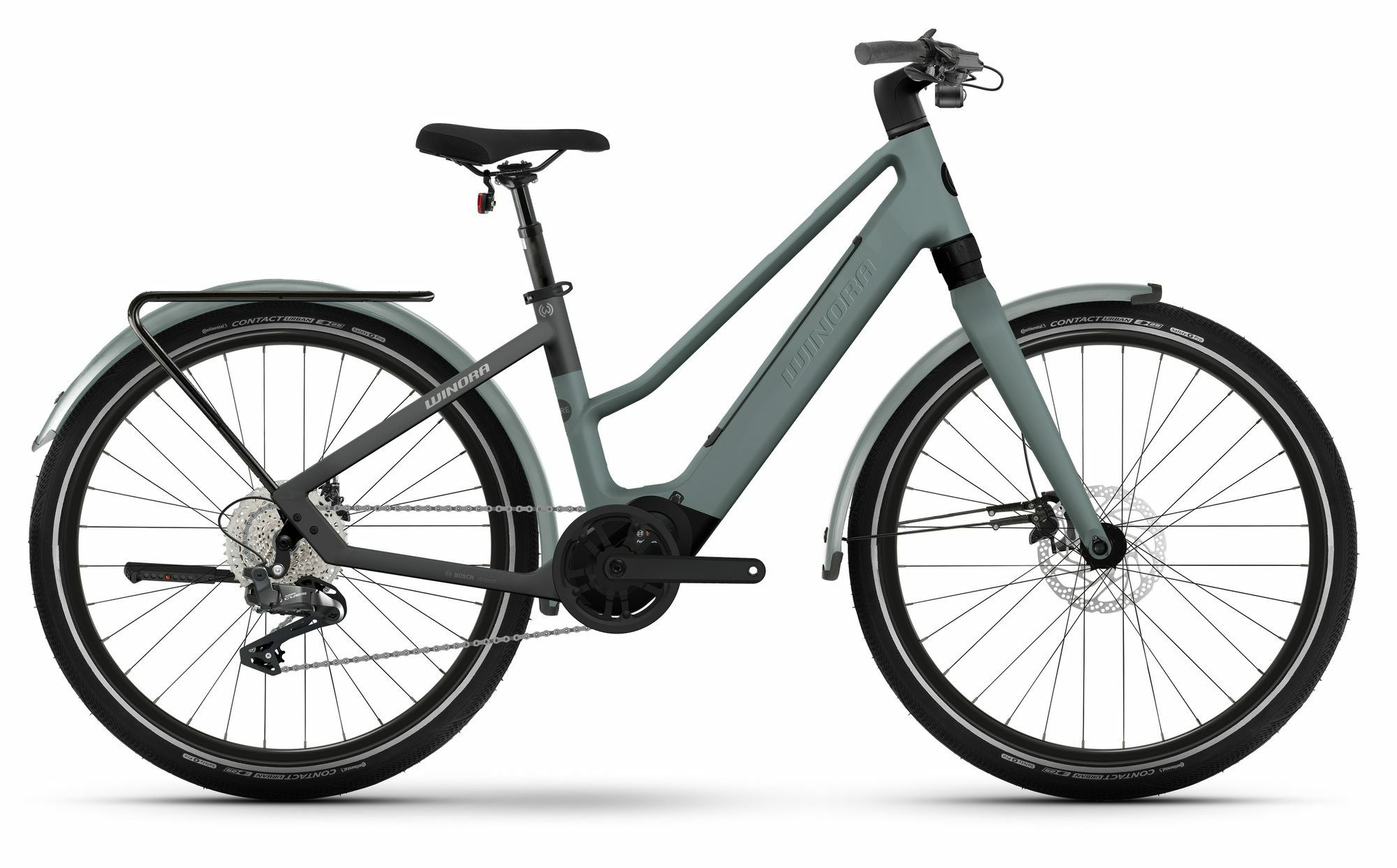 Winora iRIDE PURE X10 nile blue matt/black matt 27;5" 400 Wh Trapez