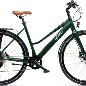 Geero FLEX E-Bike Pine 52 - braun & OLED-Display - gerader Lenker