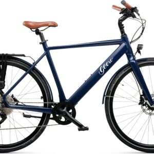 Geero FLEX E-Bike Steel 54 - braun & OLED Display - gebogener Lenker