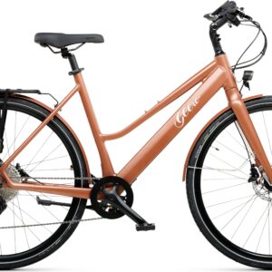 Geero FLEX E-Bike Copper 52 - schwarz & OLED Display - gerader Lenker