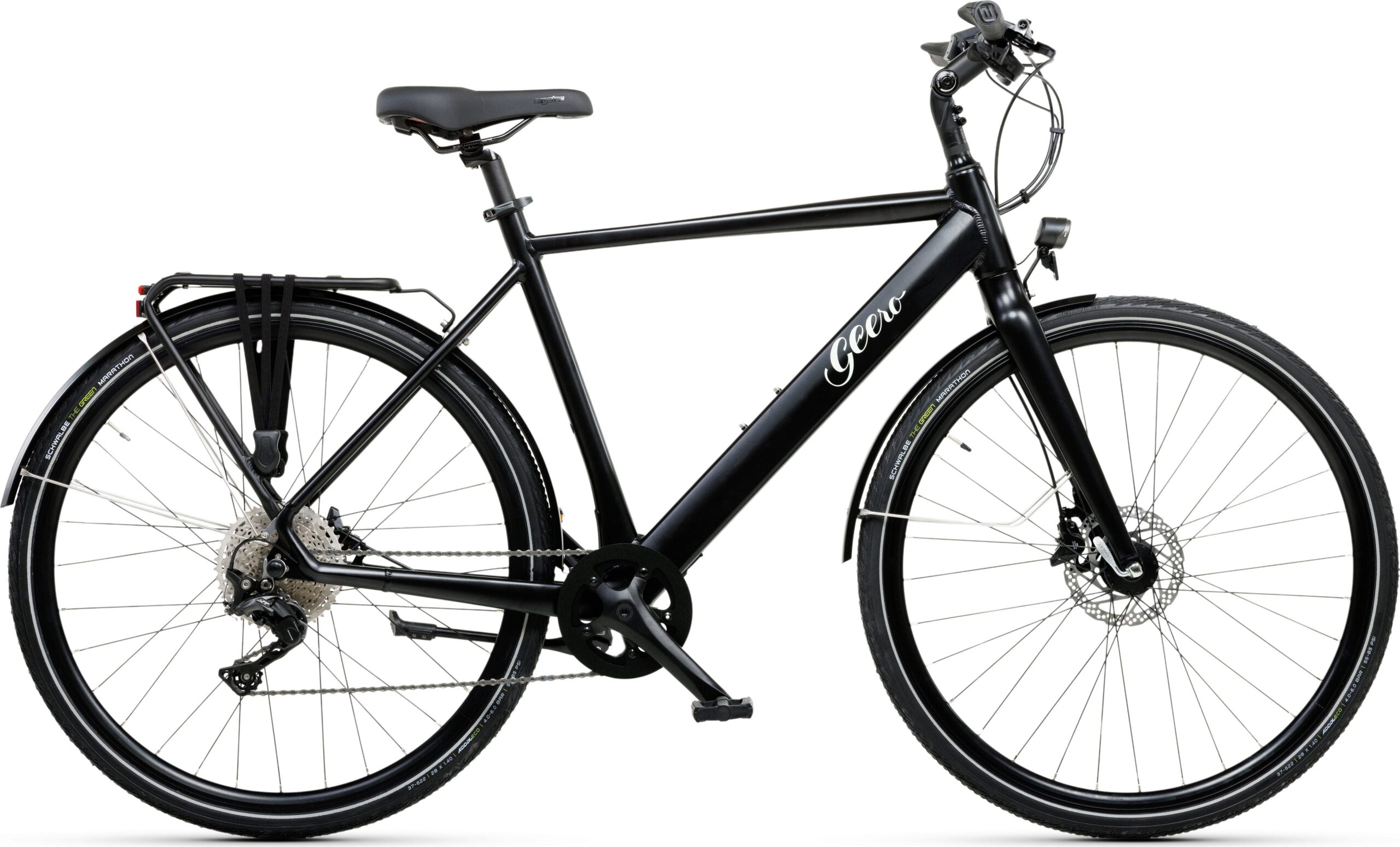 Geero FLEX E-Bike Vinyl 54 - schwarz & LC Display - gerader Lenker