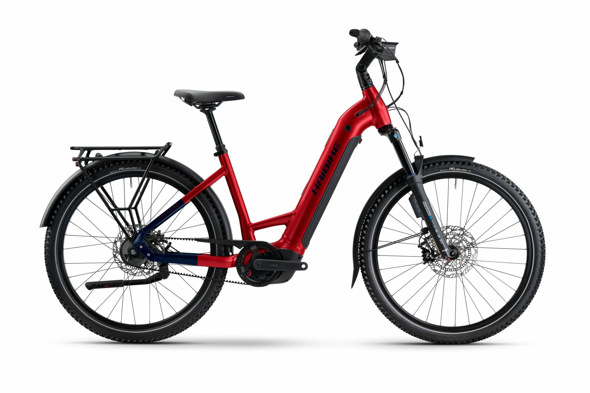 Haibike TREKKING 9 ABS dynamite red/blue glänzend 27;5" 800 Wh Wave