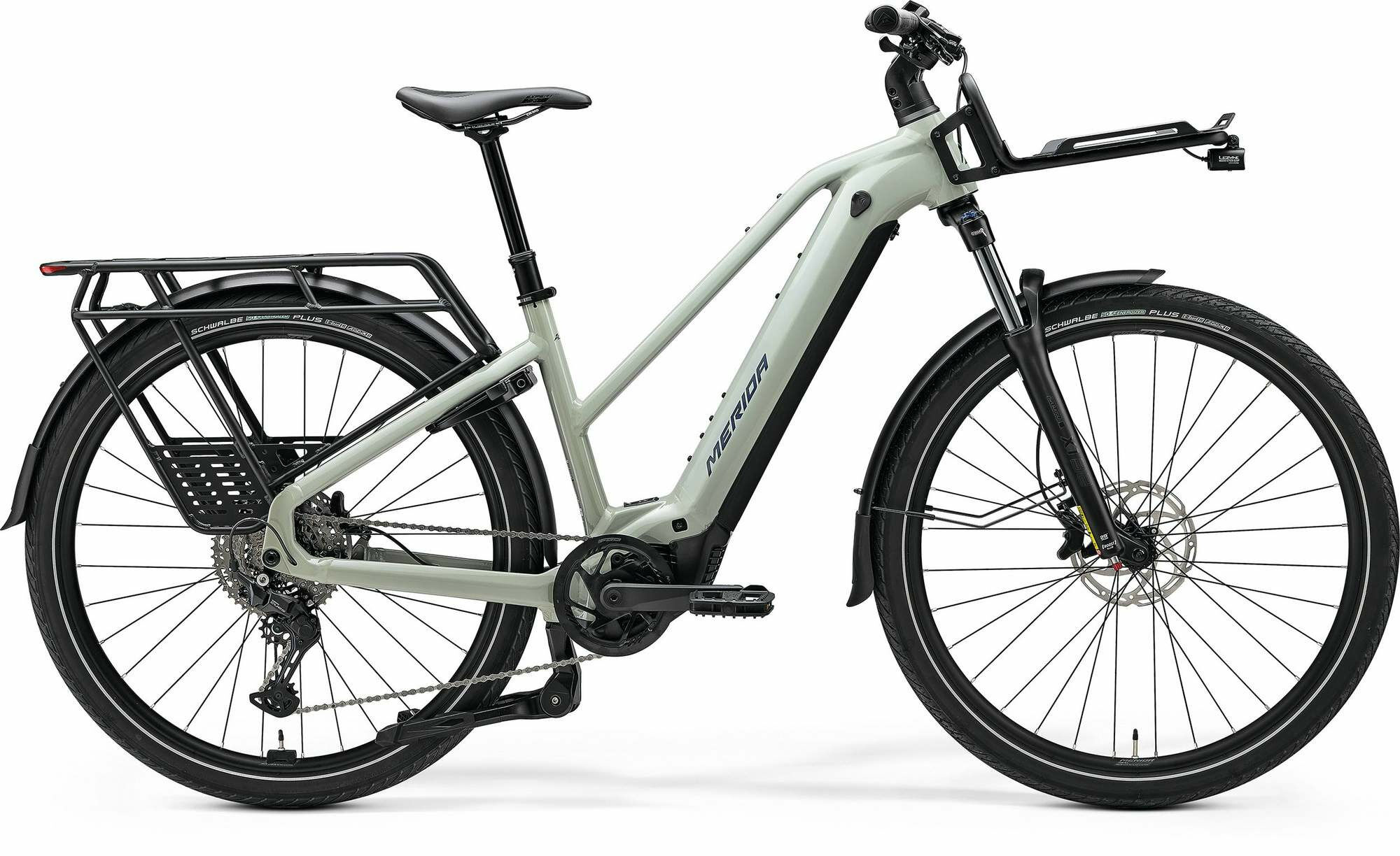 Merida eFLOAT HD L 500 EQ Early Moss Grey 28" 800 Wh Trapez