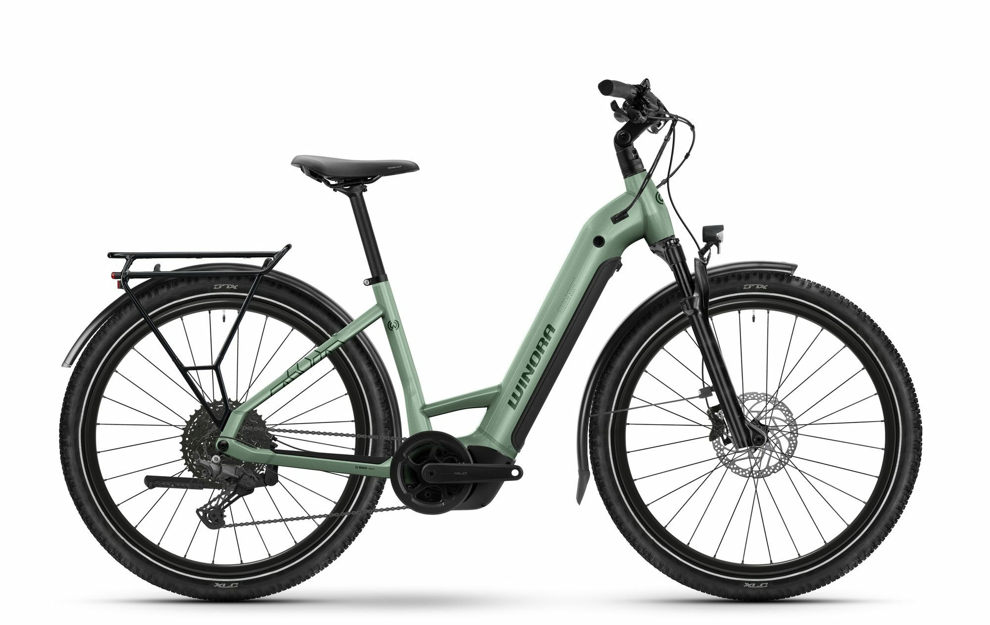 Winora YUCATAN X10 pastel pistachio glänzend 27;5" 800 Wh Wave