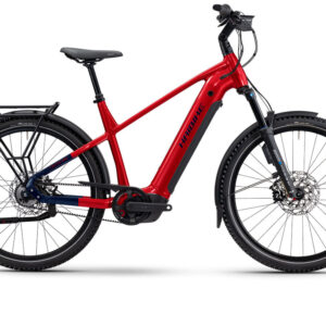 Haibike Trekking 9 ABS High | Trekking E-Bike | 27,5" | 800Wh Bosch CX | dynamitrot / blau Größe: 40 cm