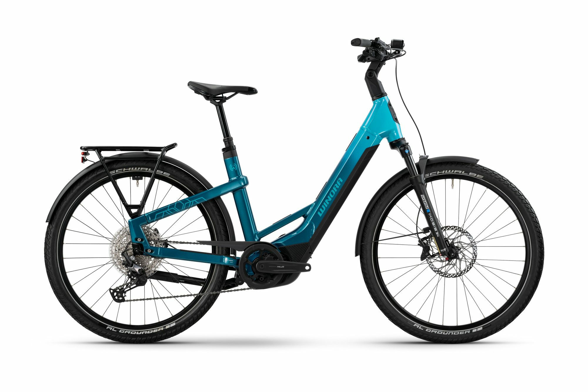 Winora YAKUN X12 blue monday/aqua-gloss 27;5" 800 Wh Wave