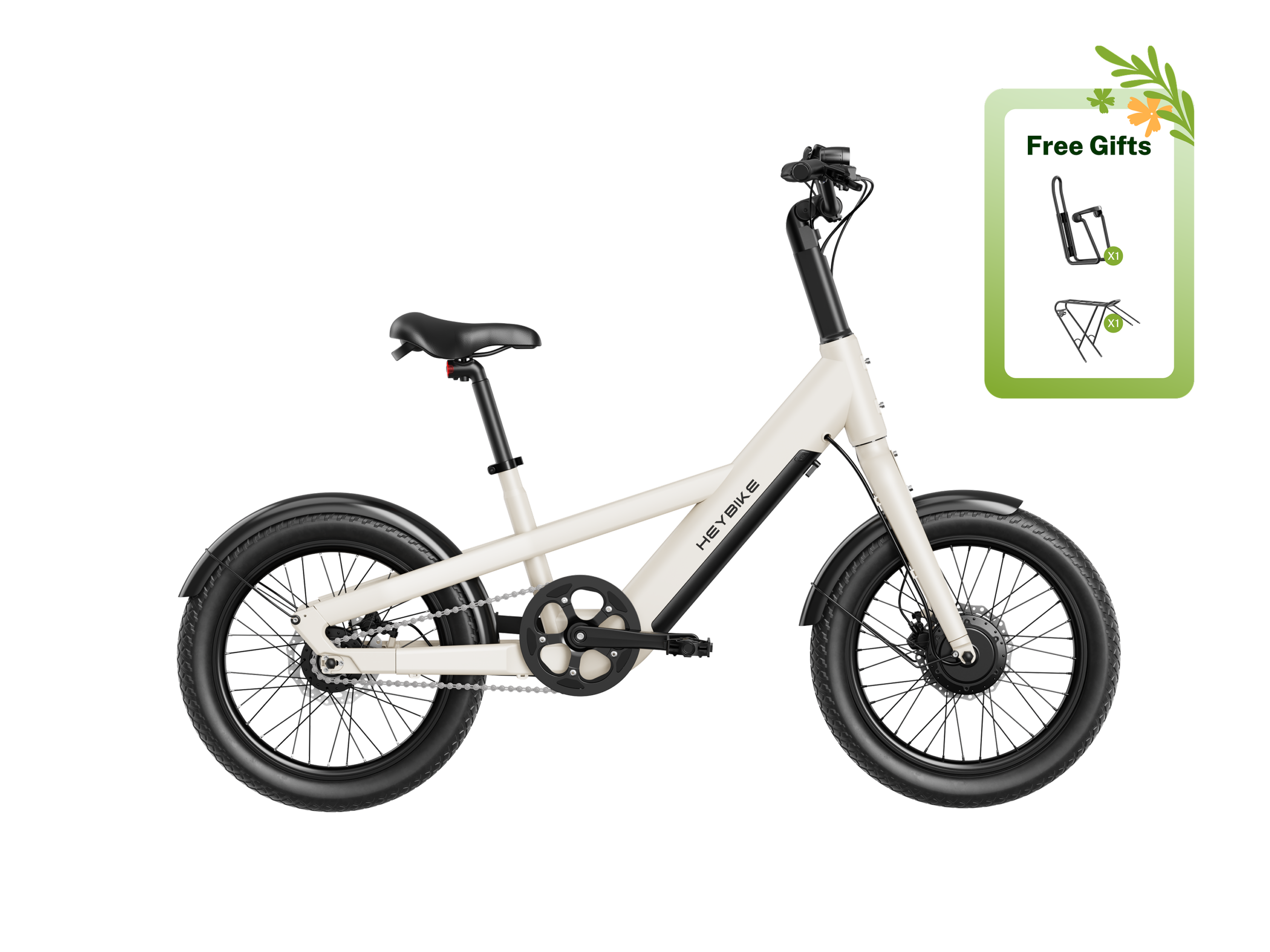 EC Compact City - Butterweiß / Mit Gepäckträger