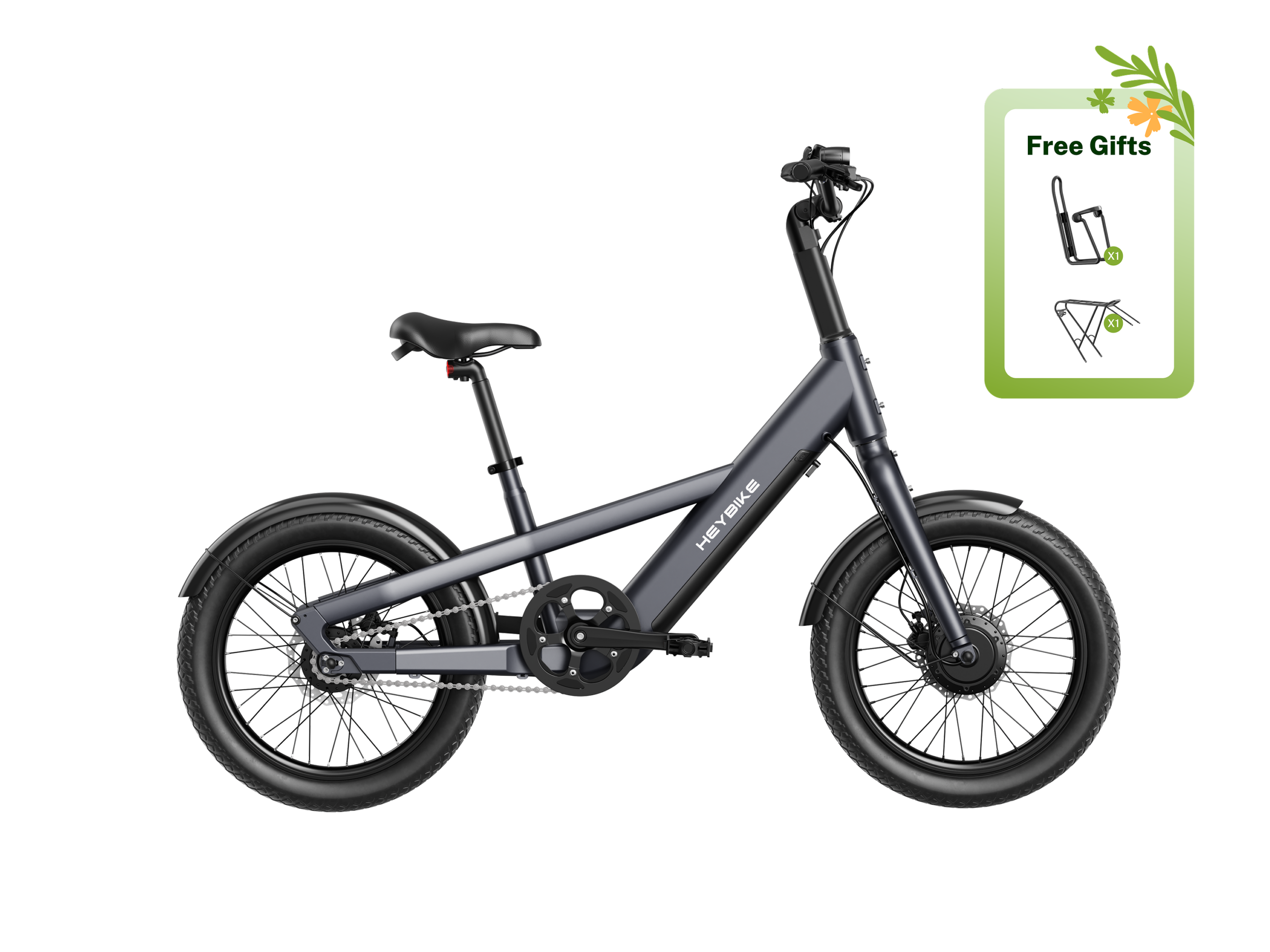 EC Compact City - Spacegrau / Mit Gepäckträger