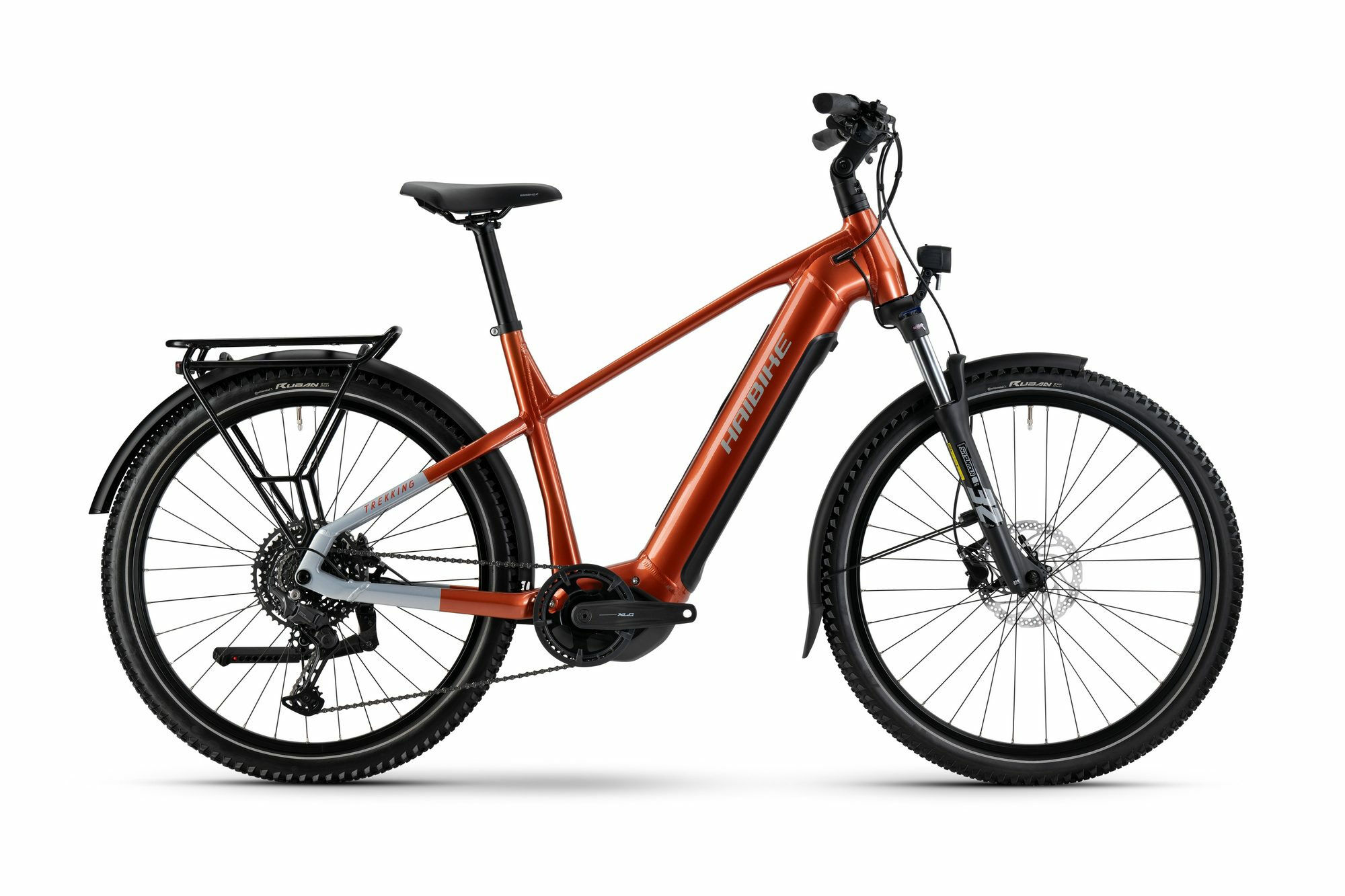Haibike TREKKING 4 orange/silver glänzend 27;5" 720 Wh Diamant