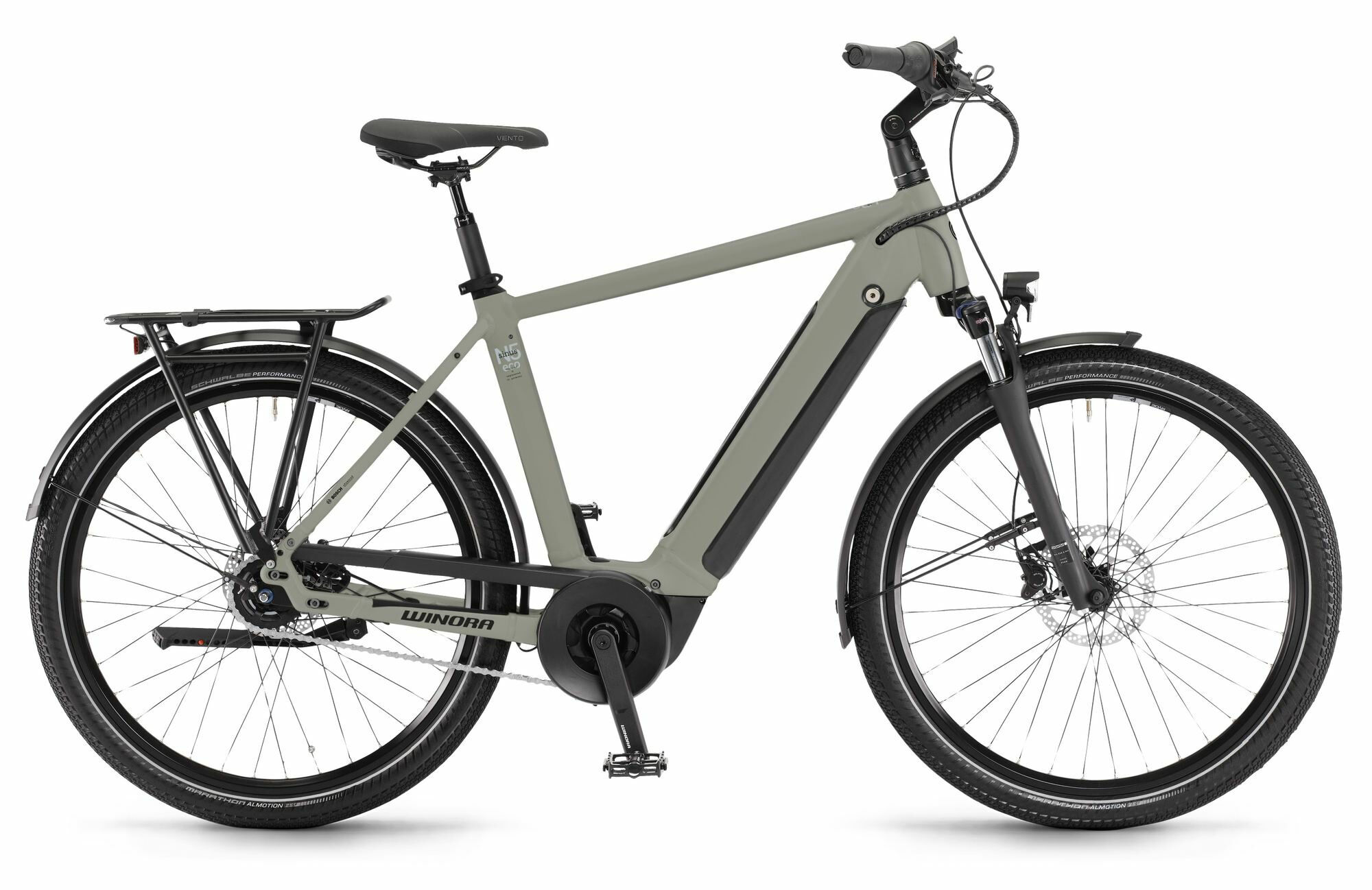 Winora SINUS N5f ECO HIGH - 27;5" 500 Wh - sagegrey matt