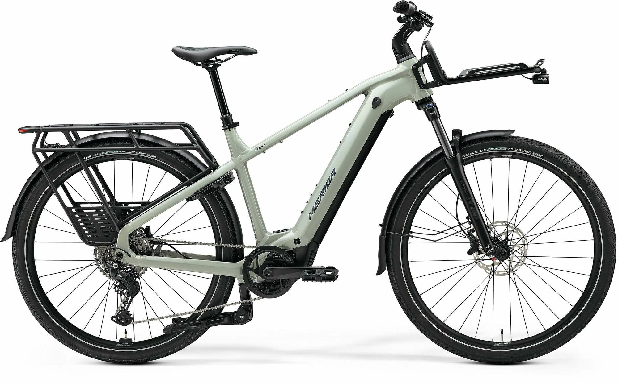 Merida eFLOAT HD 500 EQ Early Moss Grey 28" 800 Wh Diamant