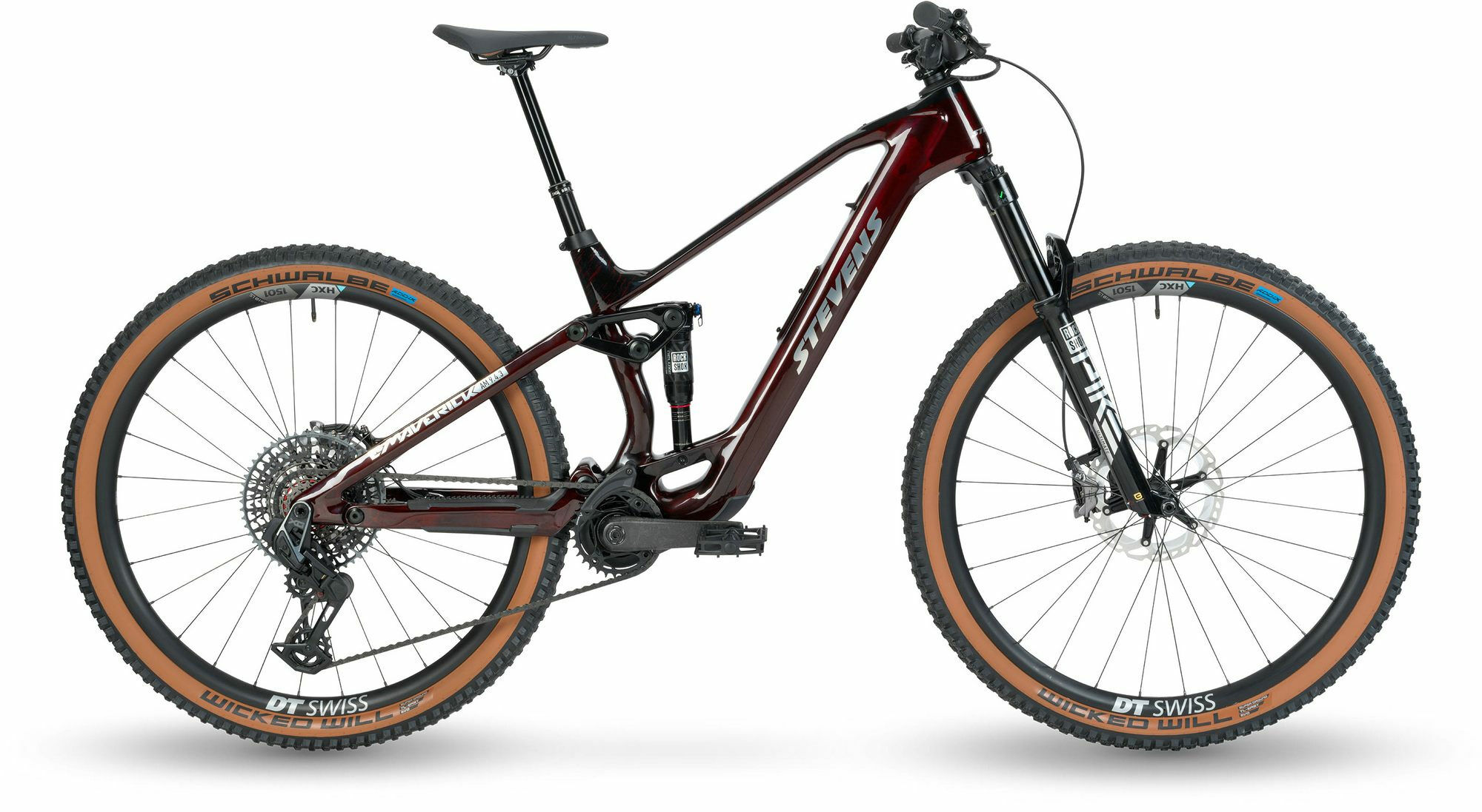 Stevens E-MAVERICK AM 9.4.3 Dark Lava Red 29" 360 Wh Diamant