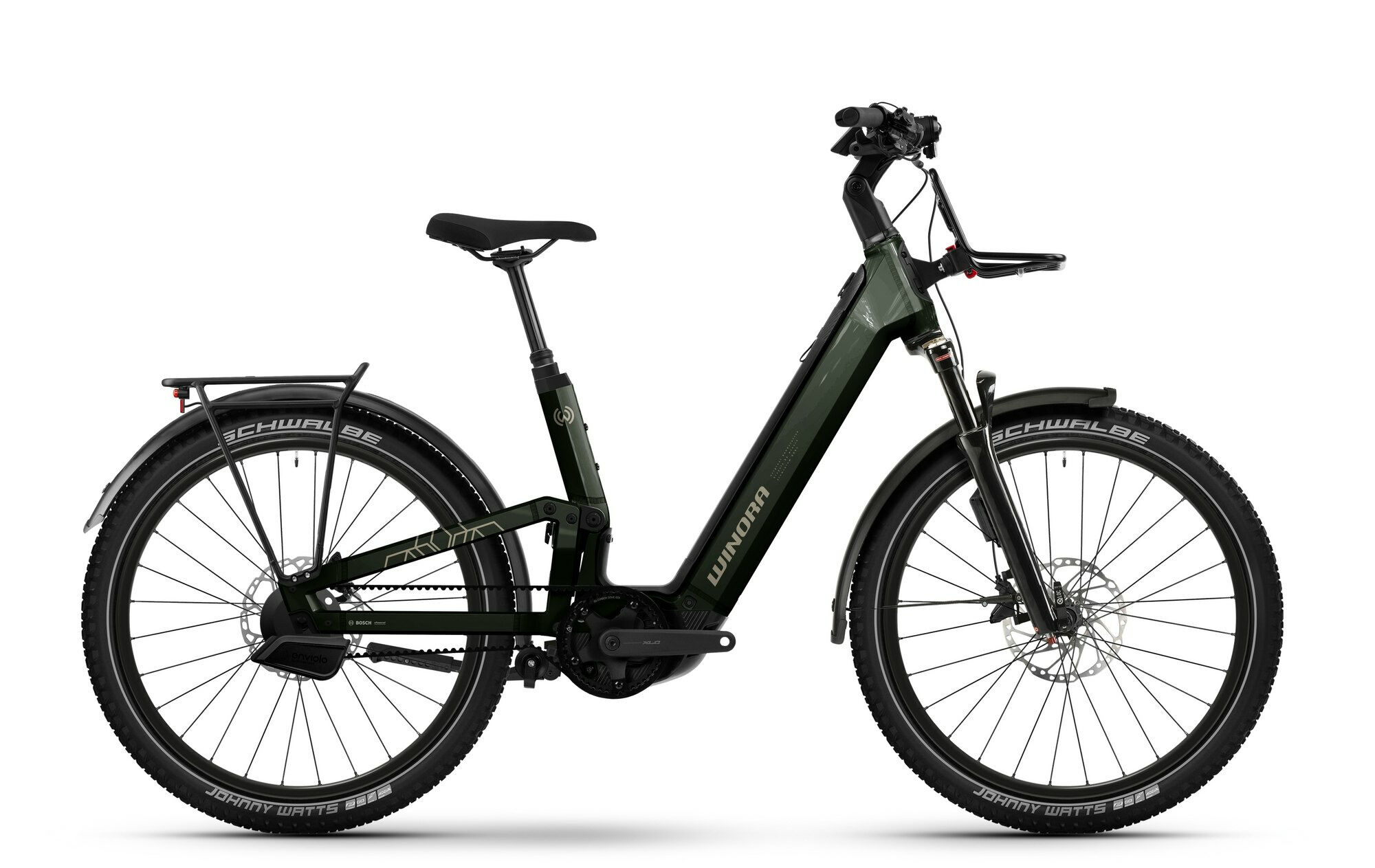 Winora SINUS FS ENV forest mist/morning mist glänzend 27;5" 800 Wh Wave