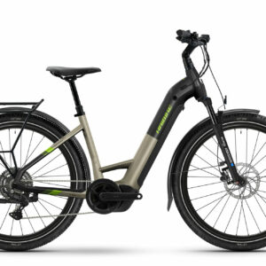 Haibike TREKKING 4 LOW - 27;5" 600 Wh - calm sand/lime glänzend