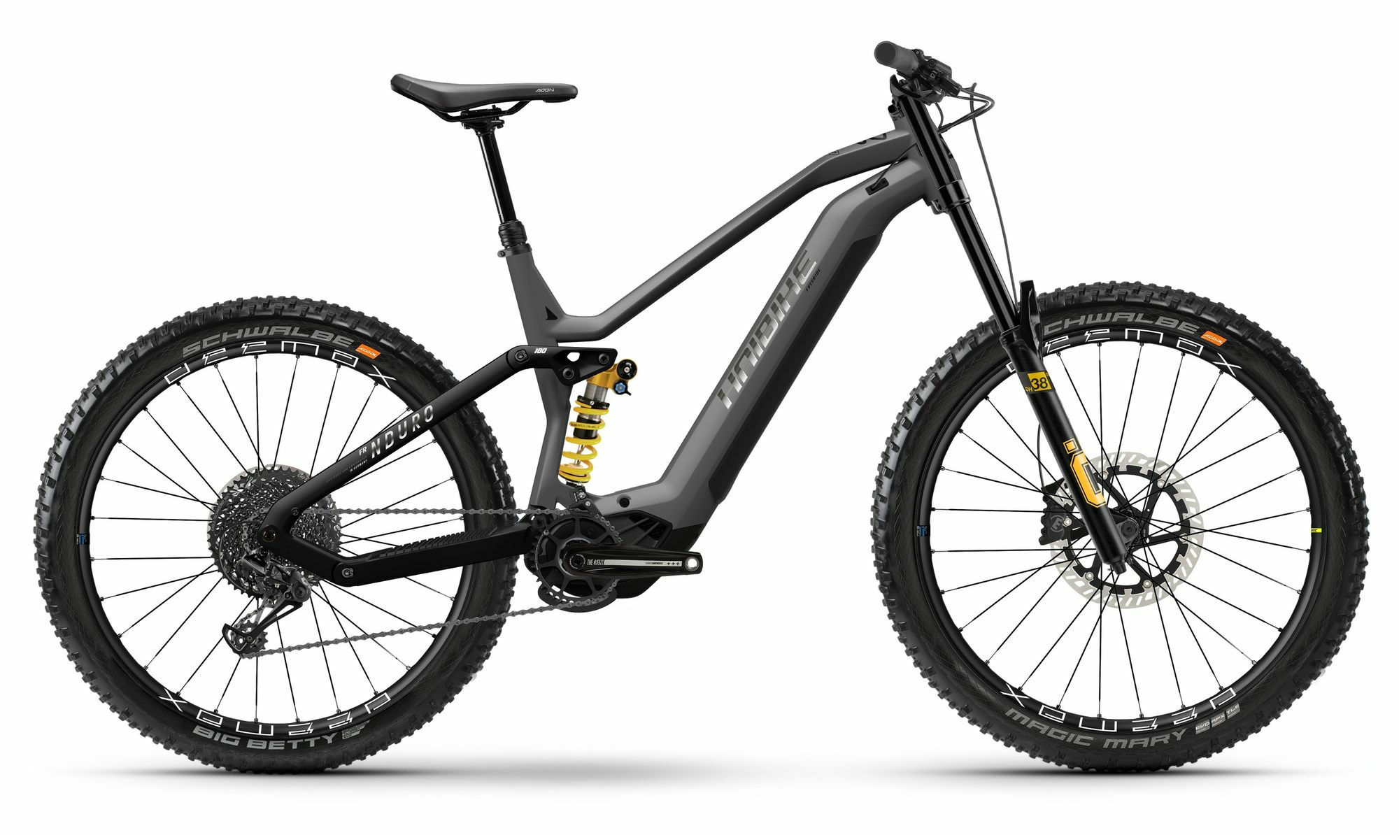 Haibike NDURO 8 FREERIDE - 29"/27;5" 720 Wh - titan/black/chrome-matt