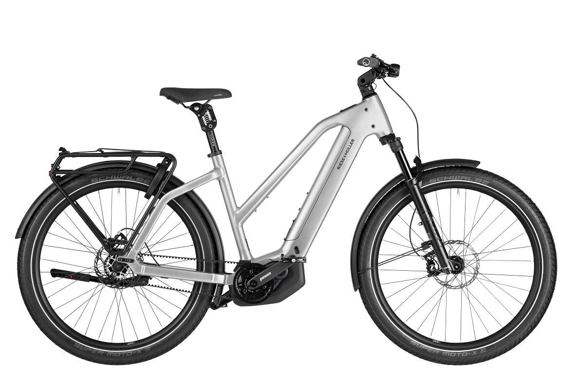 Riese & Müller Charger5 pinion 800 Wh Damen Mixte silber 202