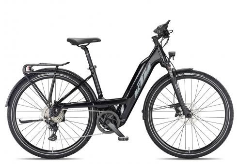 KTM Macina Sport 610 PTS Wave 2025 | metallic black/grey blue | 46 cm | E-Trekkingräder