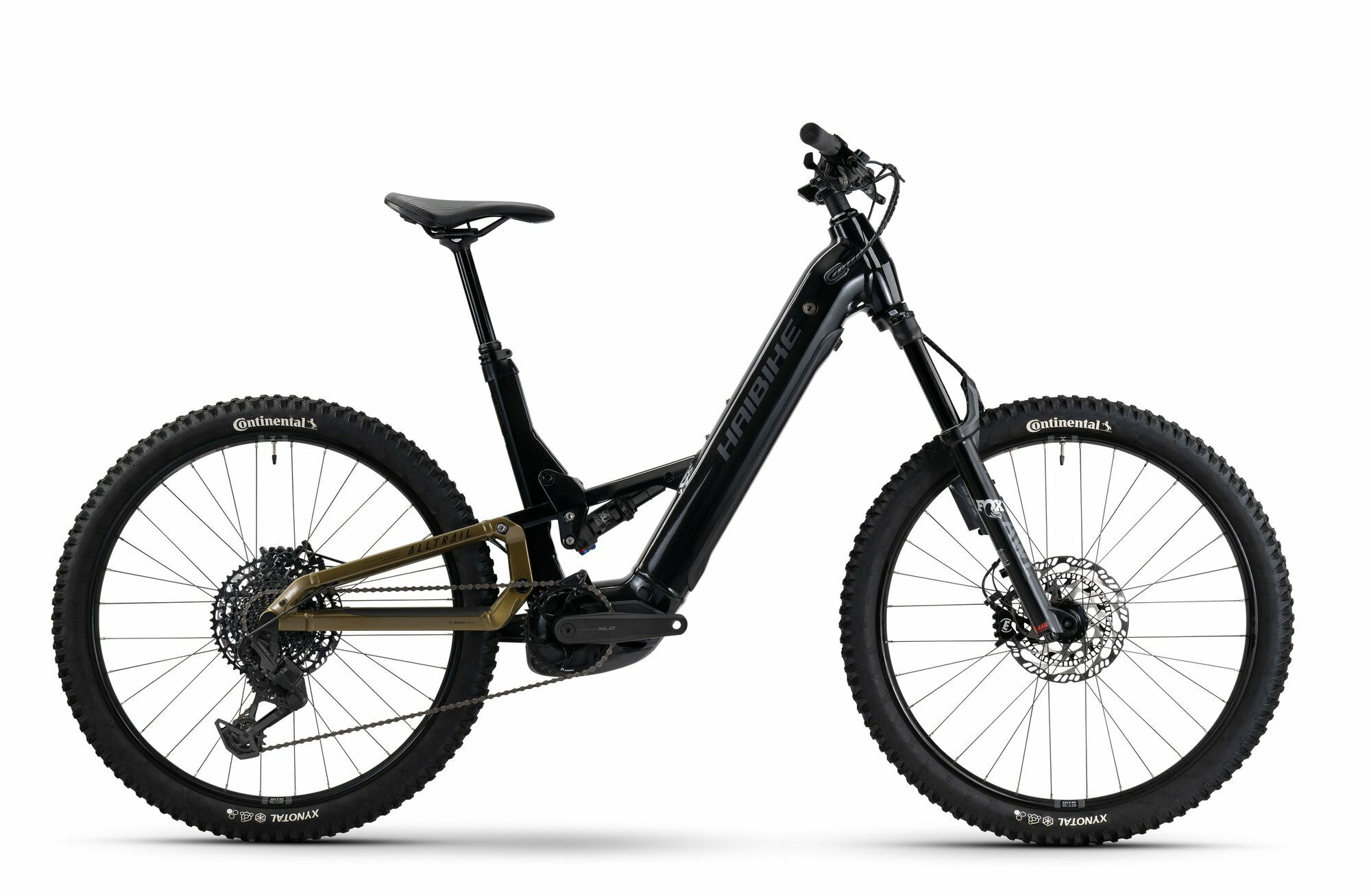 Haibike ALLTRAIL 10.5 LOW ABS - 27;5" 800 Wh - black/ninja gold/grey glänzend