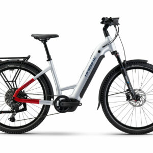 Haibike TREKKING 7 LOW - 27;5" 800 Wh - soft grey/red/blue glänzend
