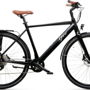Geero FLEX E-Bike Vinyl 54 - braun & LC Display - gebogener Lenker