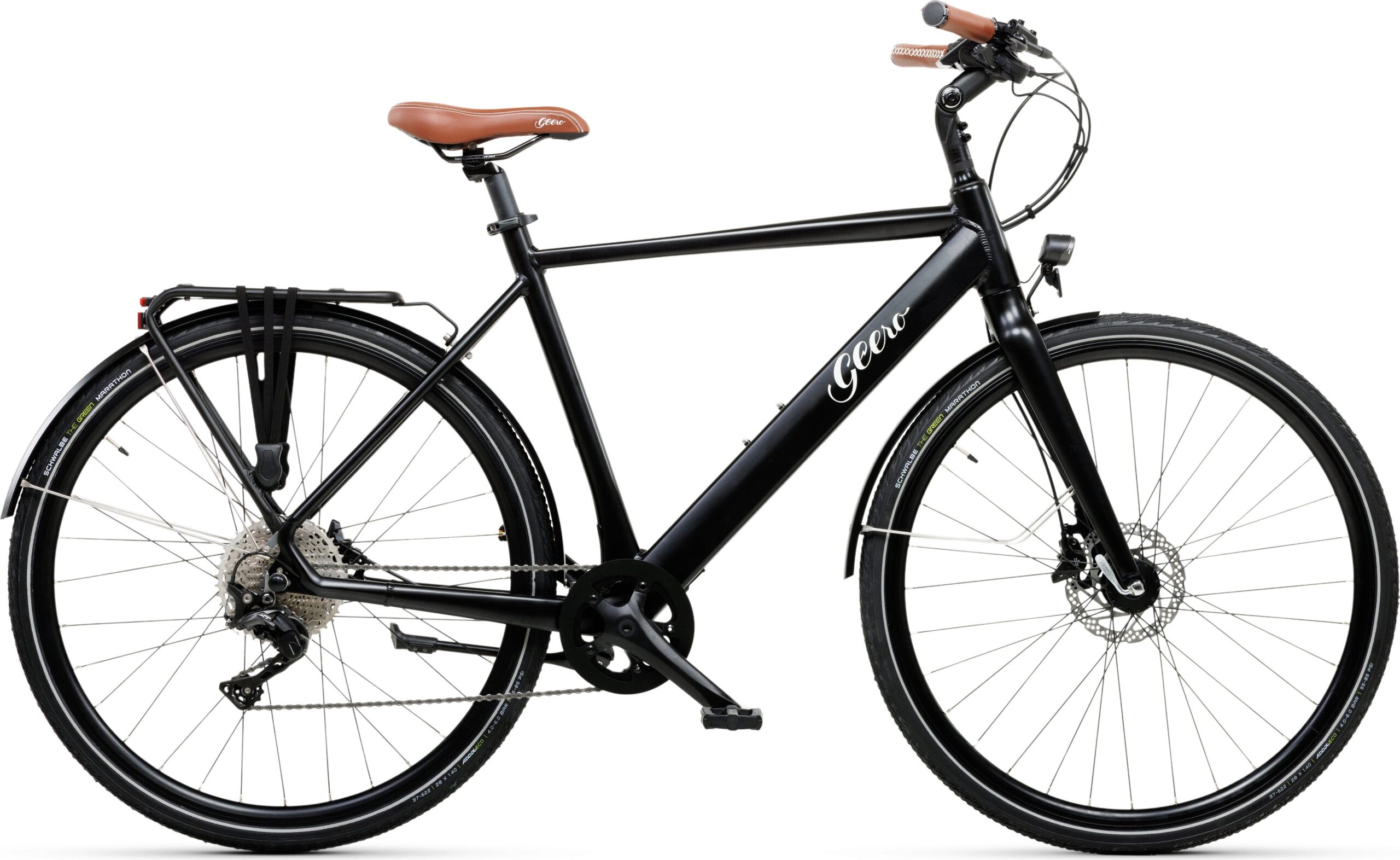 Geero FLEX E-Bike Vinyl 54 - braun & OLED Display - gebogener Lenker