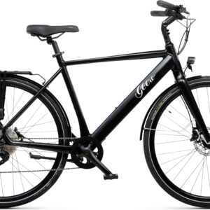 Geero FLEX E-Bike Vinyl 54 - schwarz & LC Display - gebogener Lenker