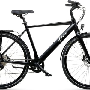 Geero FLEX E-Bike Vinyl 54 - schwarz & OLED Display - gebogener Lenker