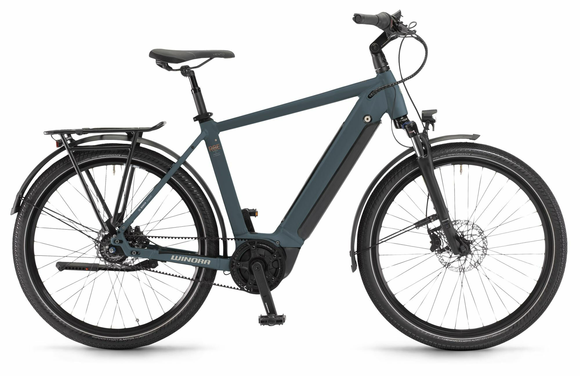 Winora SINUS R8E HIGH - 27;5" 500 Wh - greyblue matt