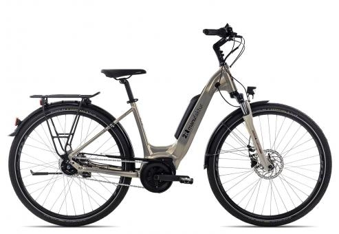 2R Manufaktur ELX 5 Wave | golden grey/red/black | 51 cm | E-Cityräder