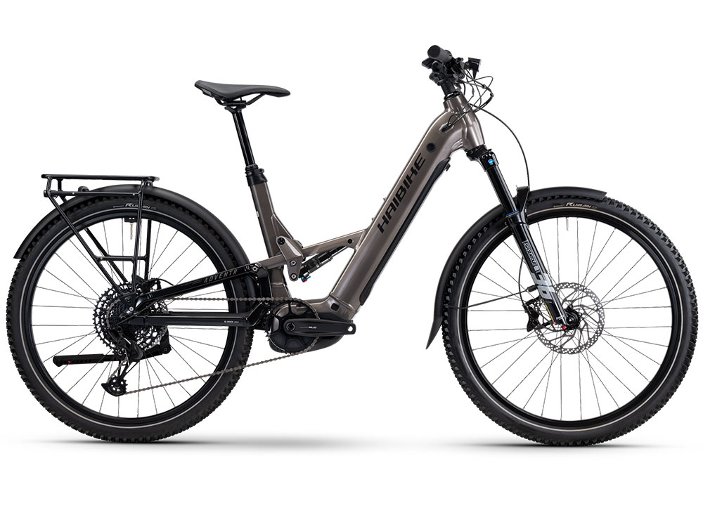 Haibike Adventr 10 Low | Trekking E-Bike | 27,5" | 800Wh Bosch CX | sand / schwarz Größe: 49 cm