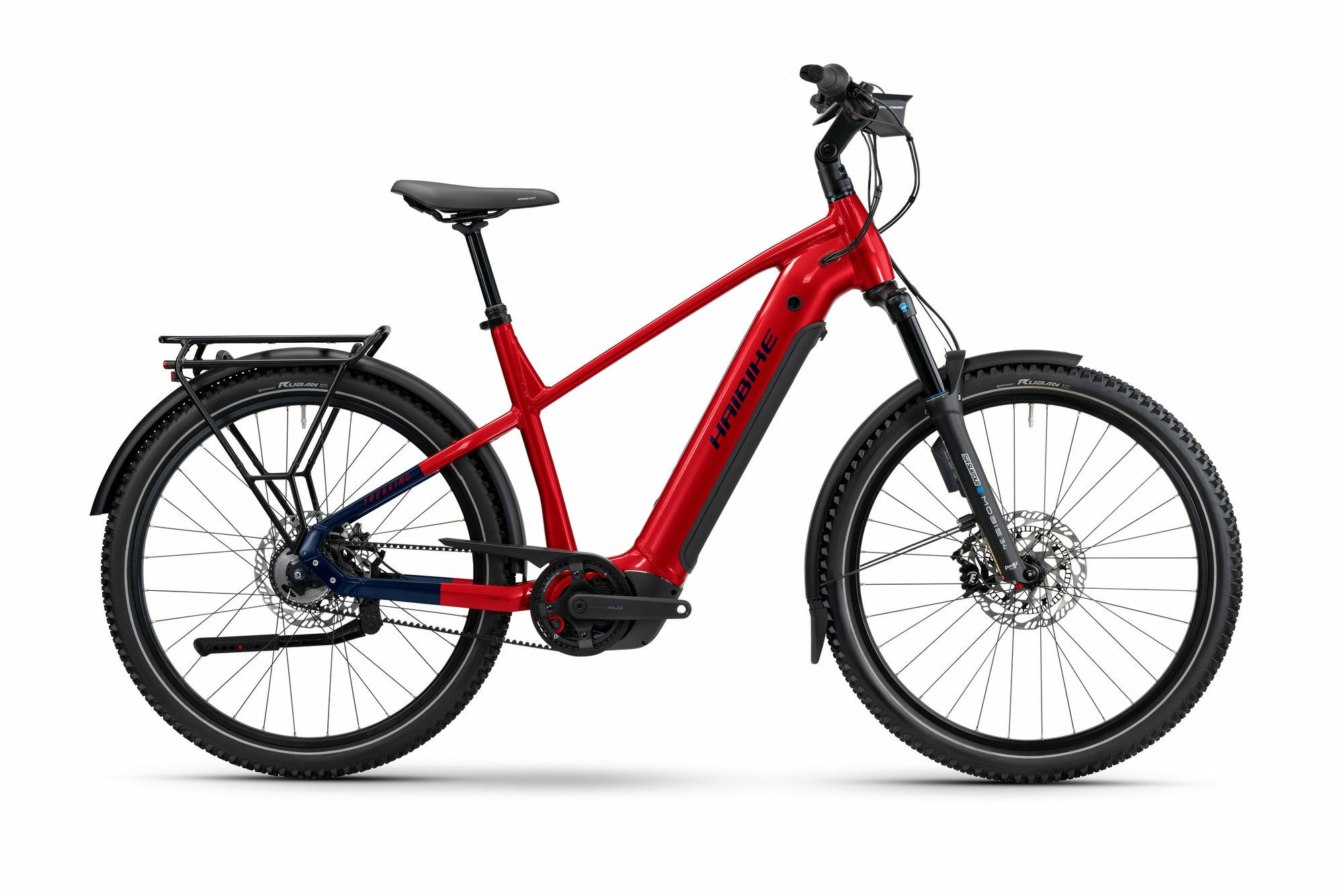 Haibike TREKKING 9 ABS - 27;5" 800 Wh - dynamite red/blue glänzend