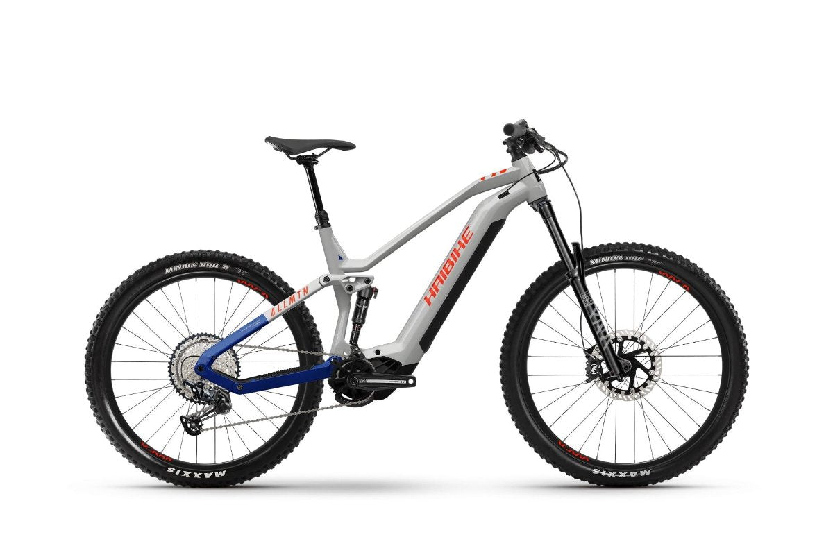Haibike AllMTN 7 i720 Wh soft grey/red/blue glänzend 2025 M