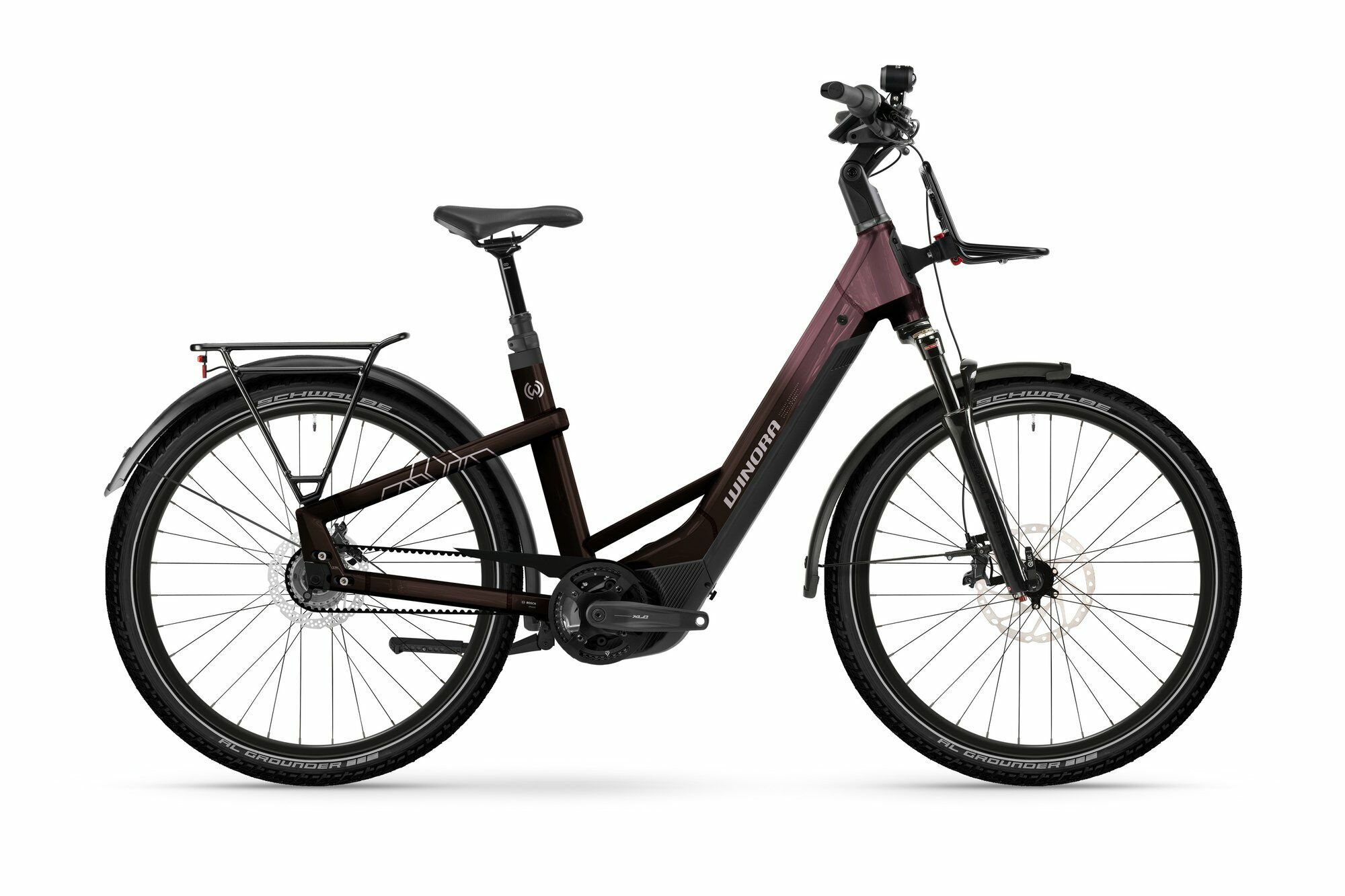 Winora YAKUN R5 LOW - 27;5" 600 Wh - red/violet red-gloss