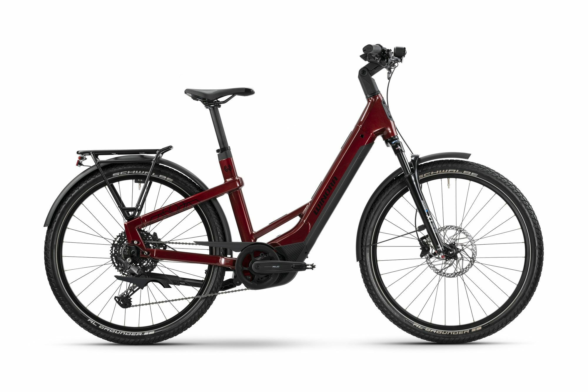 Winora YAKUN X10 LOW - 27;5" 800 Wh - warm red-gloss