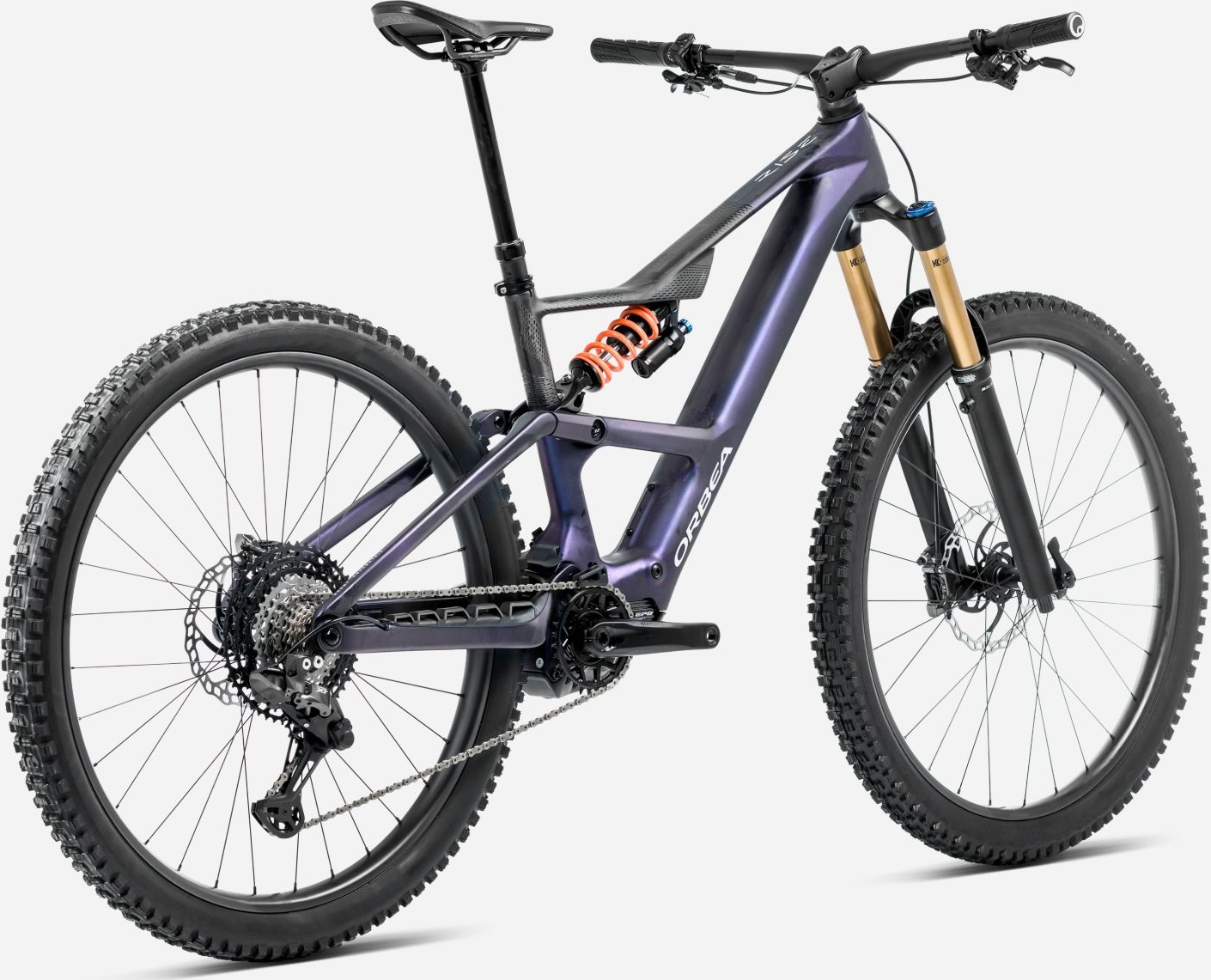 Orbea Rise LT M-TEAM 420Wh - 2025 - Tanzanite Carbon View - Carbon Raw (Matt) | S – Bild 2