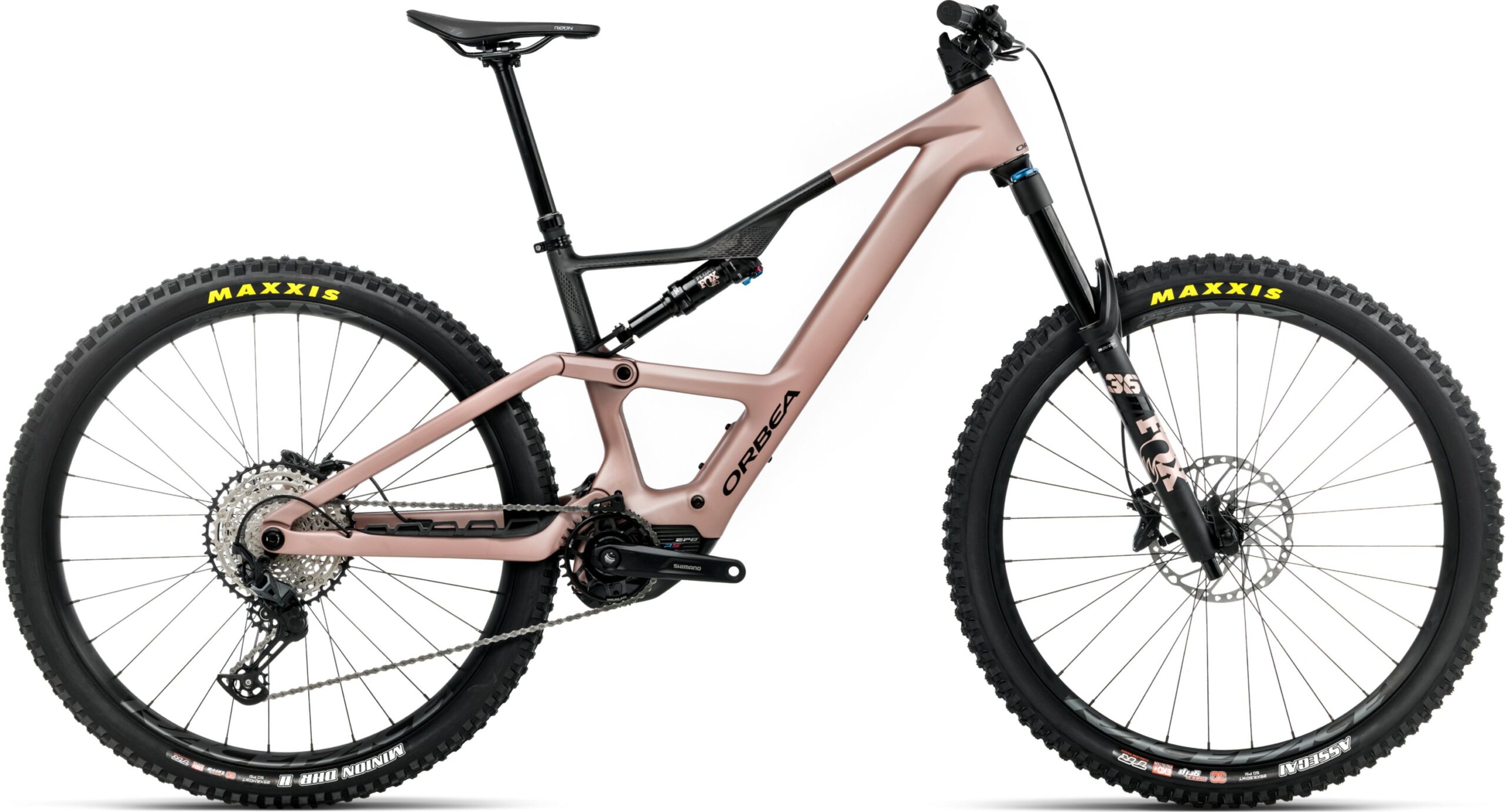 Orbea Rise LT M20 630Wh - Desert Rose - Carbon Raw (Matt) | L